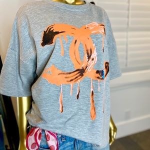 Designer Inspired Short Sleeve Sweatshirt